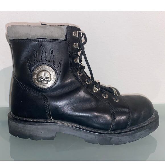 Harley Davidson Motorcycle Diversion D94169 Lace Up Leather Men's Boots Size 11 - Picture 1 of 11